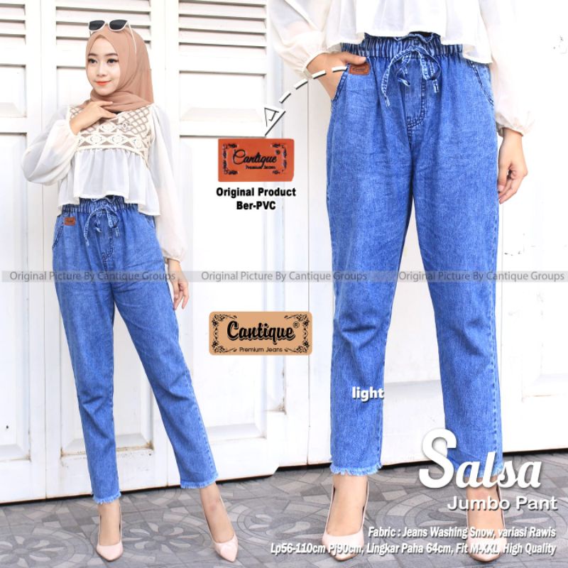 Salsa jumbo pant by cantique / Celana jeans jumbo wanita