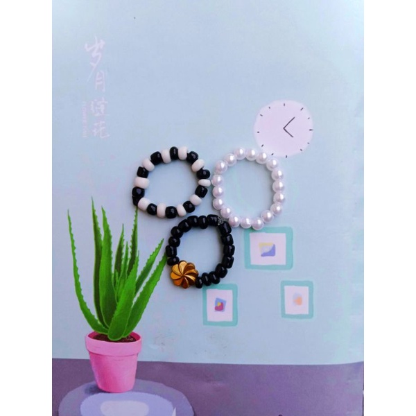 Cincin beads/Cincin manik/Cincin Mote/Cincin Korea/Cincin Idol Korea