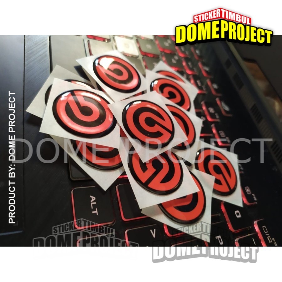 STIKER MOTOR KALIPER TIMBUL BREM-BO UKURAN KALIPER REM MOTOR STIKER RESIN 3D TIMBUL BULAT DIAMETER 3CM