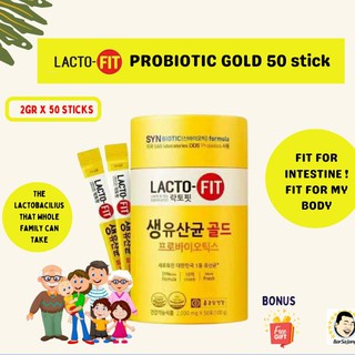 LACTO-FIT Probiotic Gold New 5x Formula 2g x 50stick / KOREA VIT New Packaging