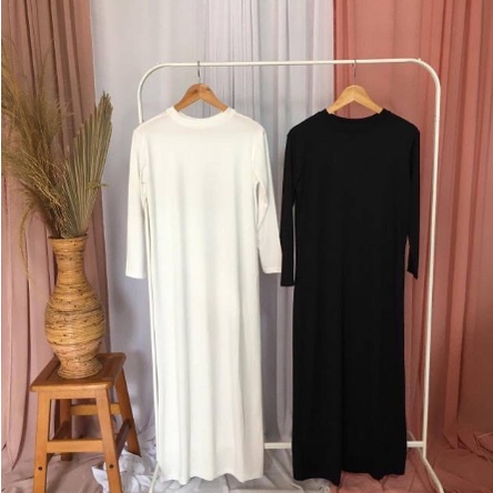 Baju Gamis Premium/ Daleman Baju Gamis Dres Panjang Polos long dress