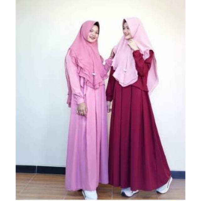 Kimono olive, gamis sekararum, gamis mewah,gamis murah