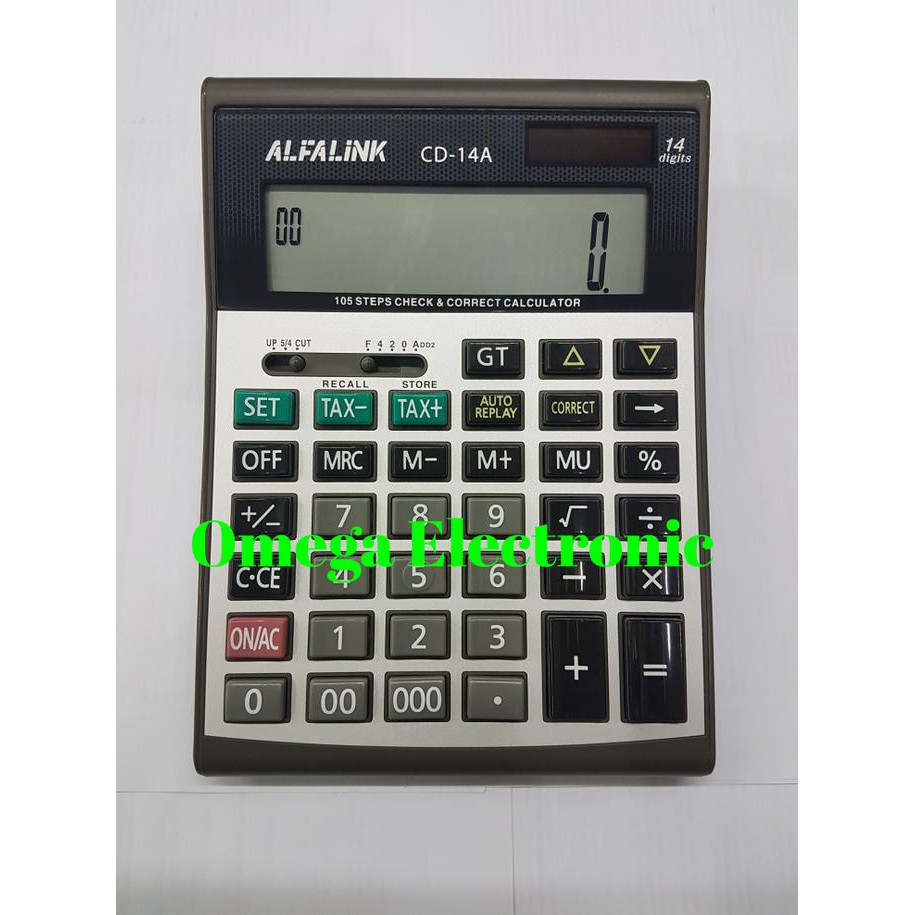 

Alfalink Calculator CD-14A - Kalkulator Meja Check Correct 14 Digits