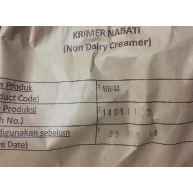 

G5K6 NON DAIRY CREAMER / KRIMER NDC HB 01 25KG GOJEK GRAB ONLY BDYN