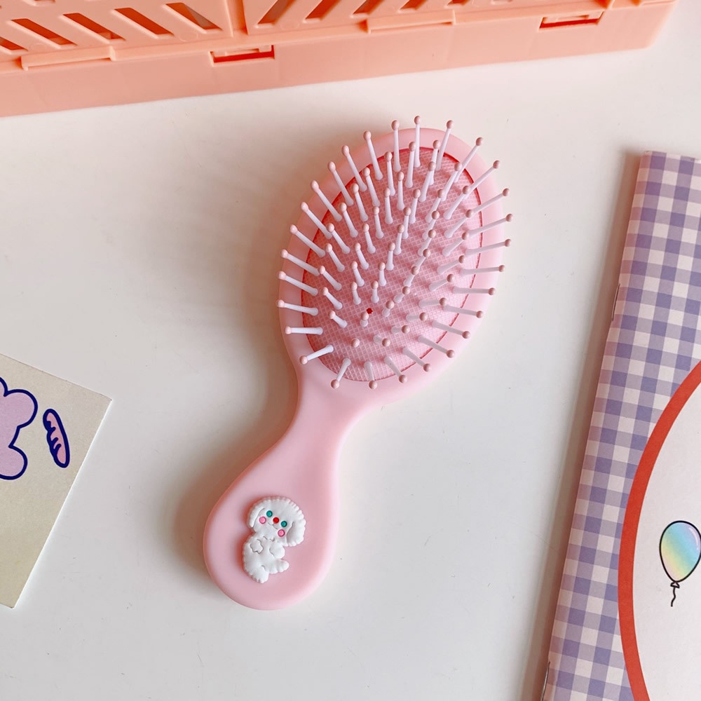 【COD Tangding】Cartoon Girl Heart Air Bag Cushion Comb Head Massage Cute Household Hair Styling Curl Comb