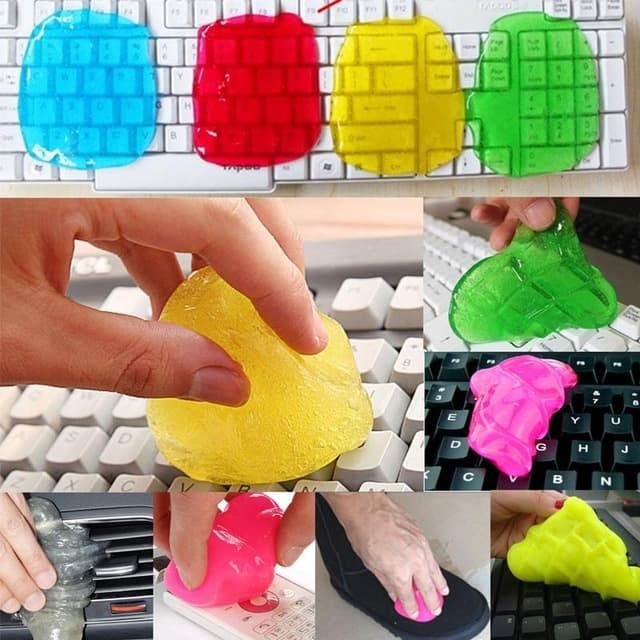 Super Clean Gel Slime Jelly Super Gel Cleaner Pembersih Debu Keyboard HP Mobil Laptop