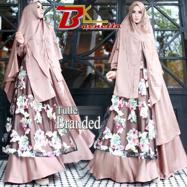 Gamis Syari Tule Branded Original by Baenetta READY