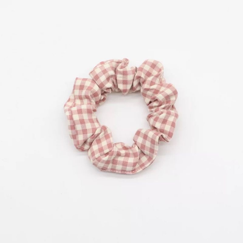 Ikat Rambut Polos Warna Warni / Women Hair Tie/ Kuncir Rambut Wanita-Salem Tua Kotak