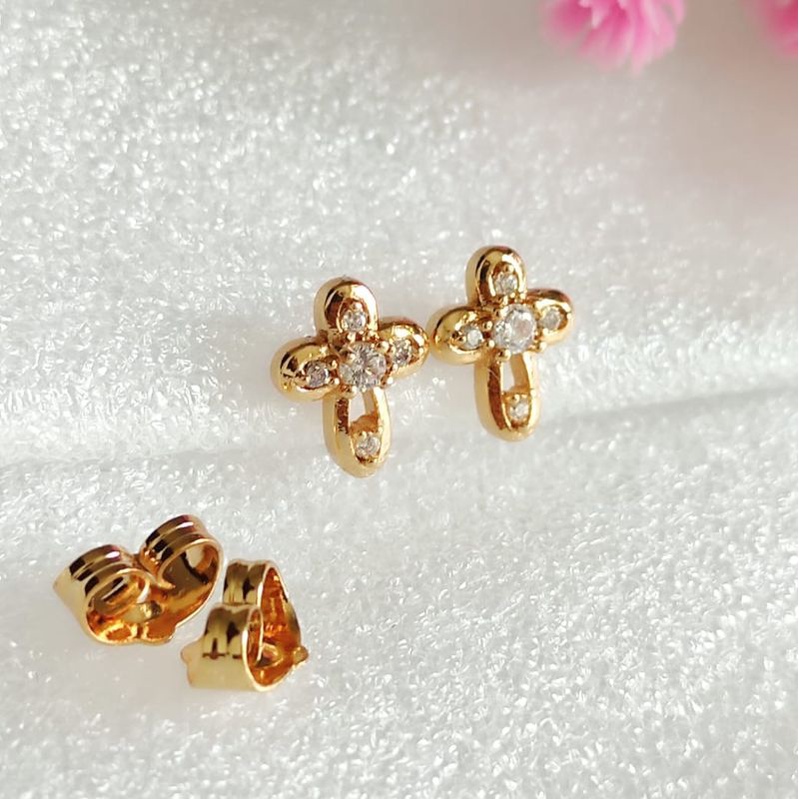 Anting Tusuk Xuping Warna Emas Permata