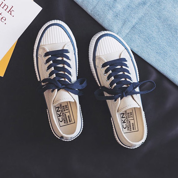 CUCI GUDANG SALEE!! Sepatu Sneakers Canvas Wanita Sepatu Fashion Terlaris Sneakers kasual Unisex Free Box