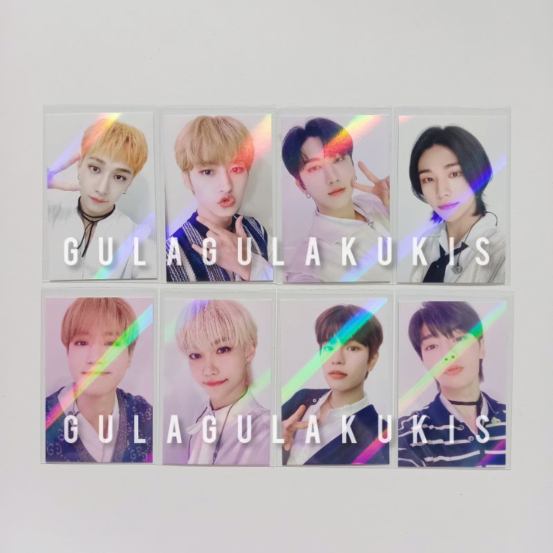 [READY] STRAY KIDS SKZ Noeasy Makestar OT8 All Member POB Pre Order Benefit Hologram Photocard Bangc