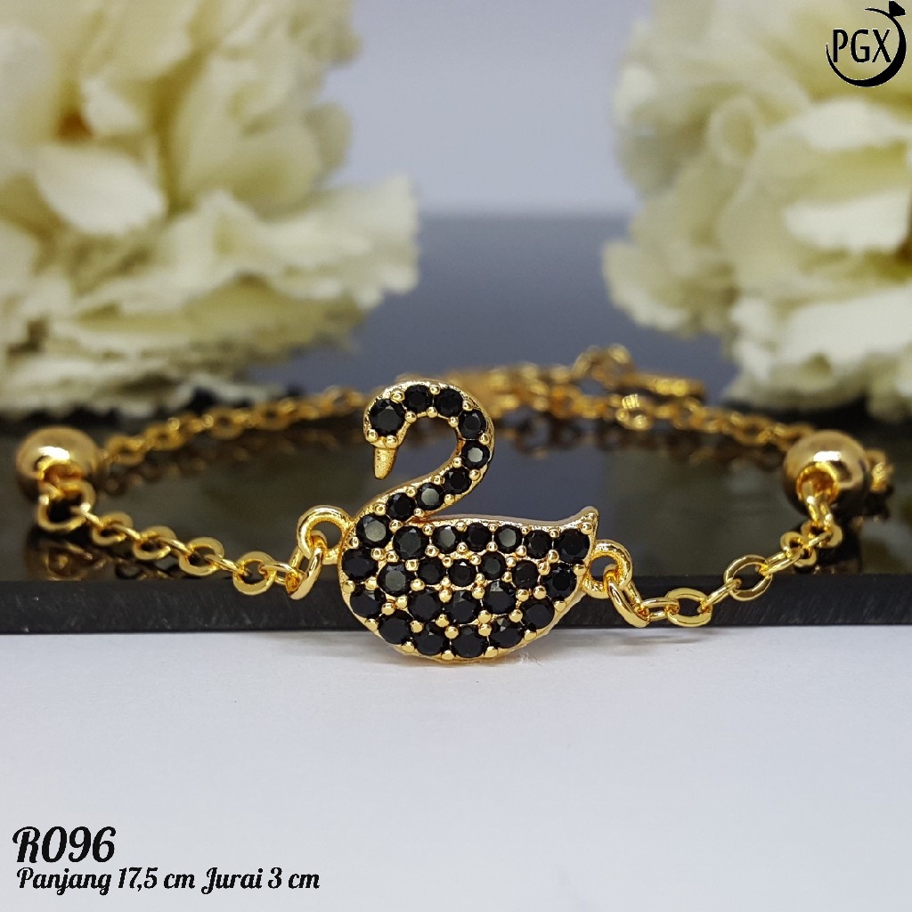 PGX Gelang Tangan Xuping Wanita Perhiasan Lapis Emas Aksesoris Fashion Premium - R096