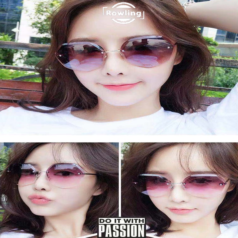 Rowling(ka-71)Sunglasses  Kacamata Hitam Titanium No frame Women Sunglasses New Arrival Import Kacamata Fashion