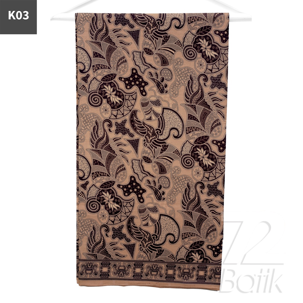 KAIN BATIK PREMIUM Bahan Katun Motif Daun Sirih Warna Hitam 721129 Cap 72 Jarik Jarit Samping Kebat Panjang Batik Katun Modern Premium Bahan Seragam Batik Pernikahan Kantor Keluarga Murah Kamen Jadi Batik Bali Lembaran