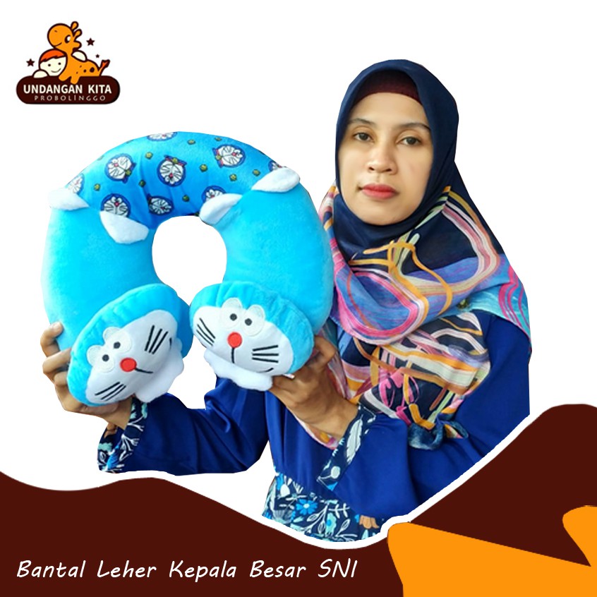 Bantal Leher Doraemon Kepala Besar