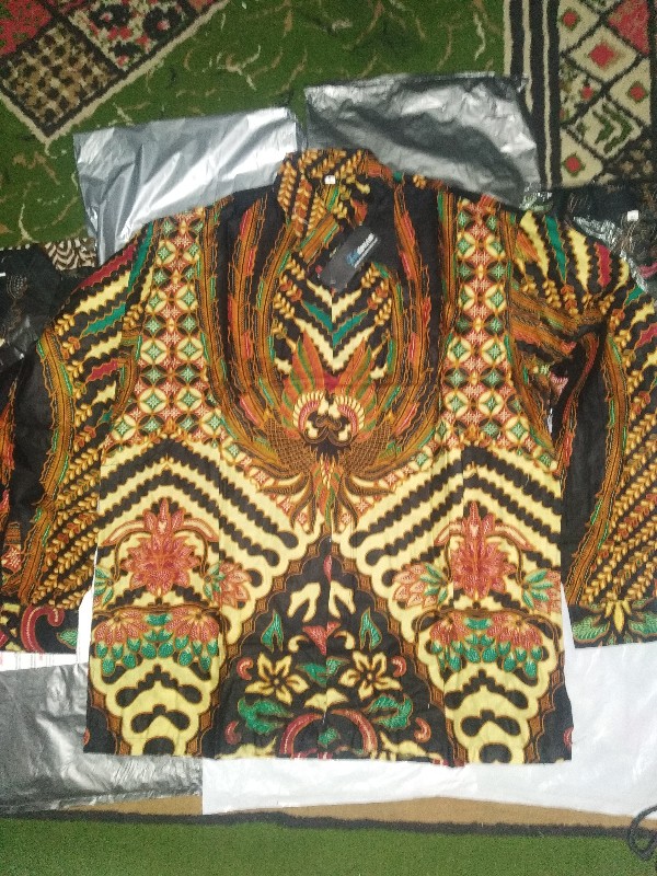 Grosir Trolistore Kemeja Batik Pria Motif Baron Kukup Pjg Lengan Panjang Seragam Batik Cowok Pria