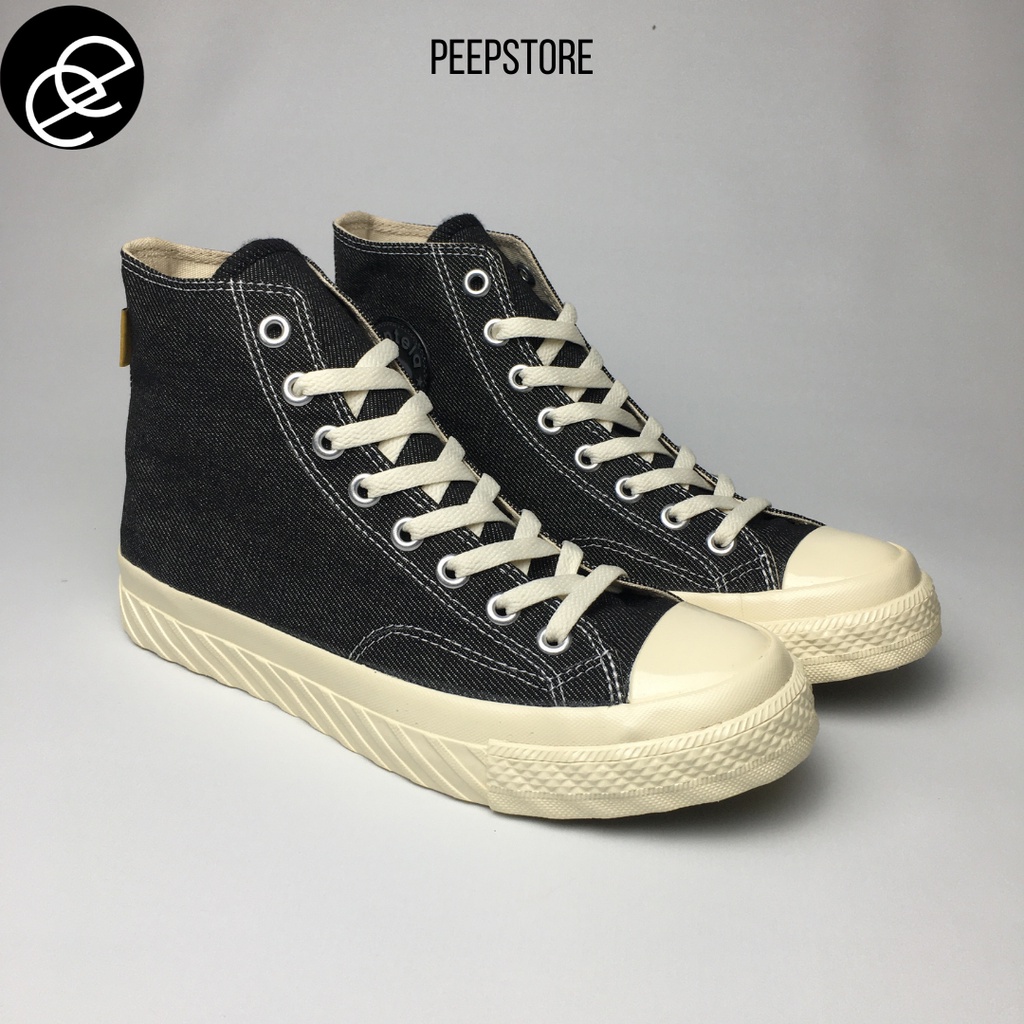 SEPATU VENTELA BTS 80 DENIM HIGH DENIM BLACK