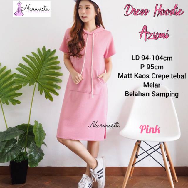DRESS HOODIE AZUMI Keren Tebal