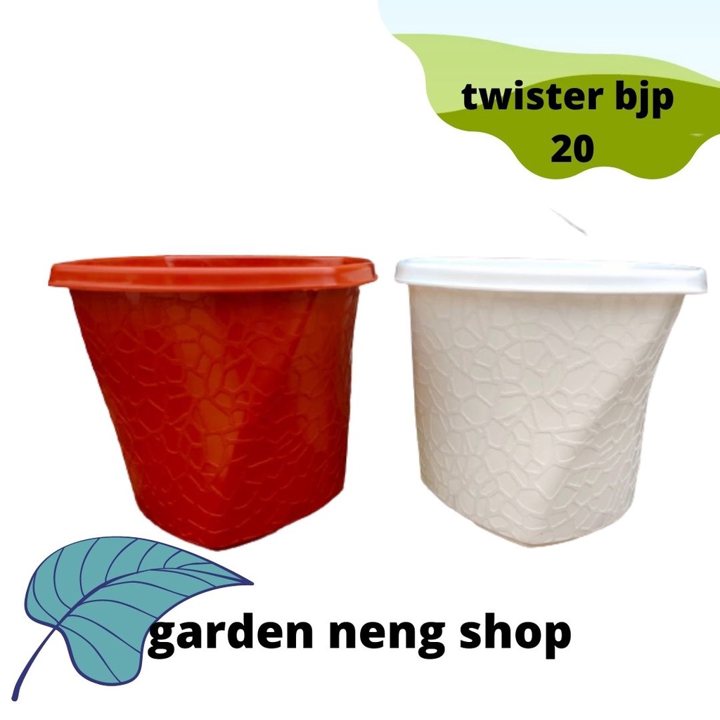 POT TWISTER 20 BJP PUTIH MERAH -ORY BUDI JAYA PLASTIK TERMURAH
