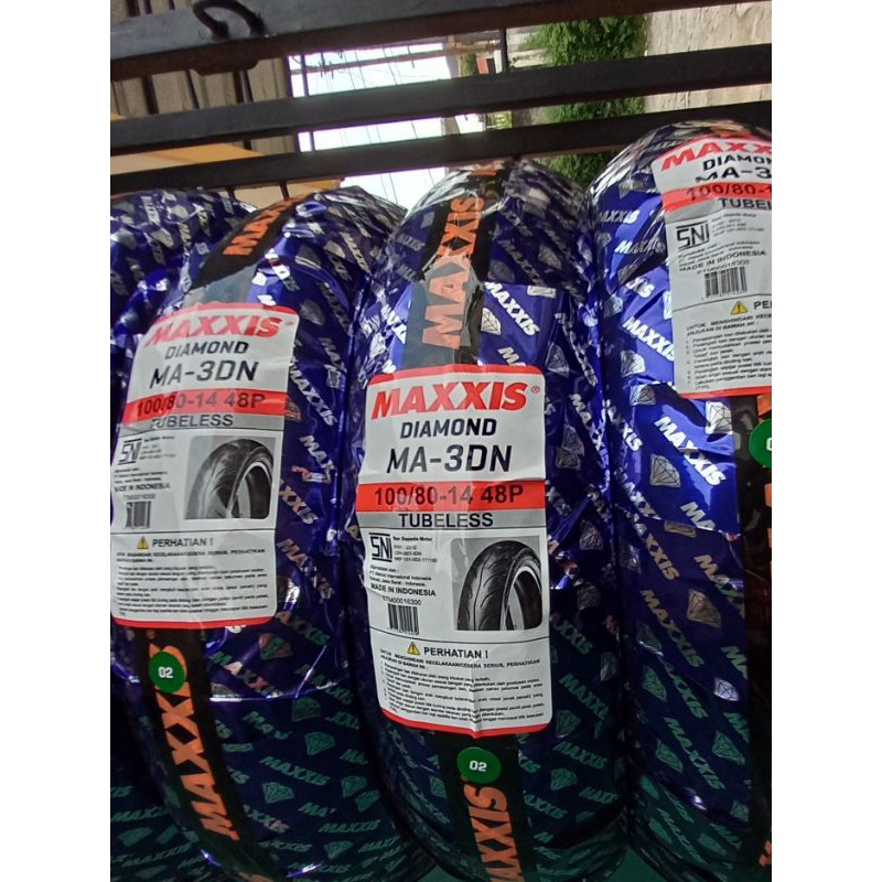 Ban tubles merk maxxis uk 100/80 ring 14