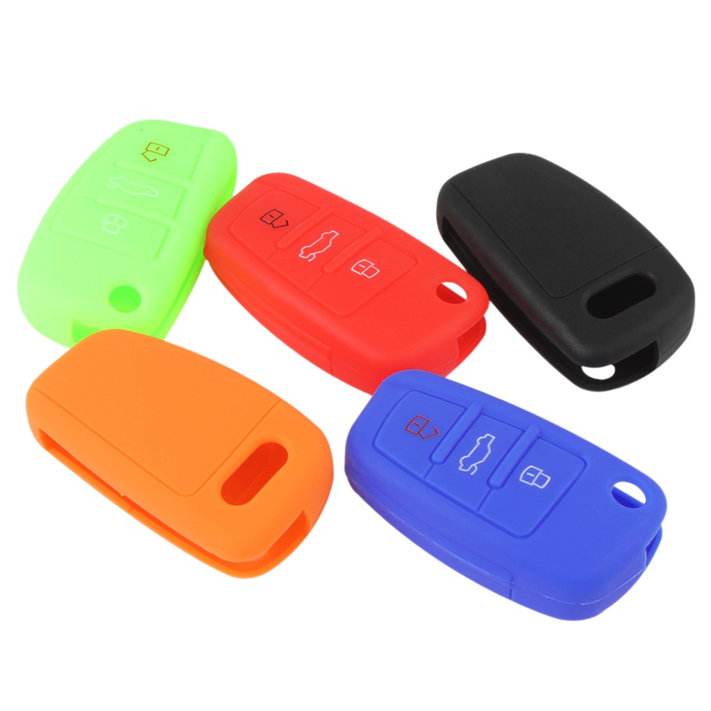 Case Kunci Mobil Bahan Silikon Untuk Audi A1 A3 Q3 Q7 R8 A6L
