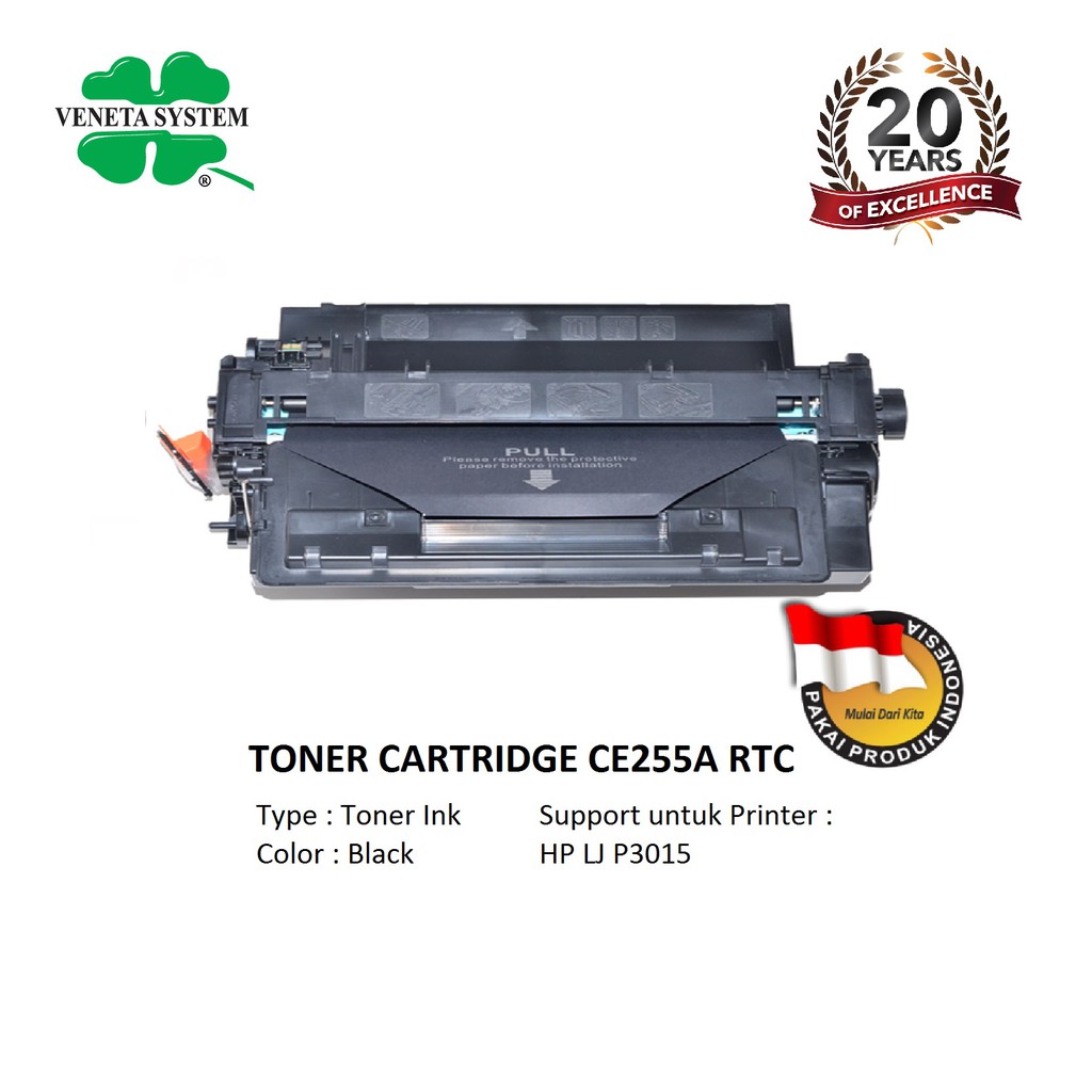 Toner Cartridge Bubuk CE255A - RTC Toner CE 255 A BLACK