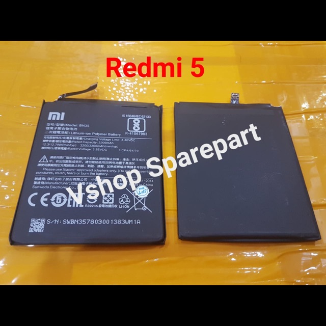 BATERAI BATRE XIAOMI REDMI 5 - BN35 BATTERY