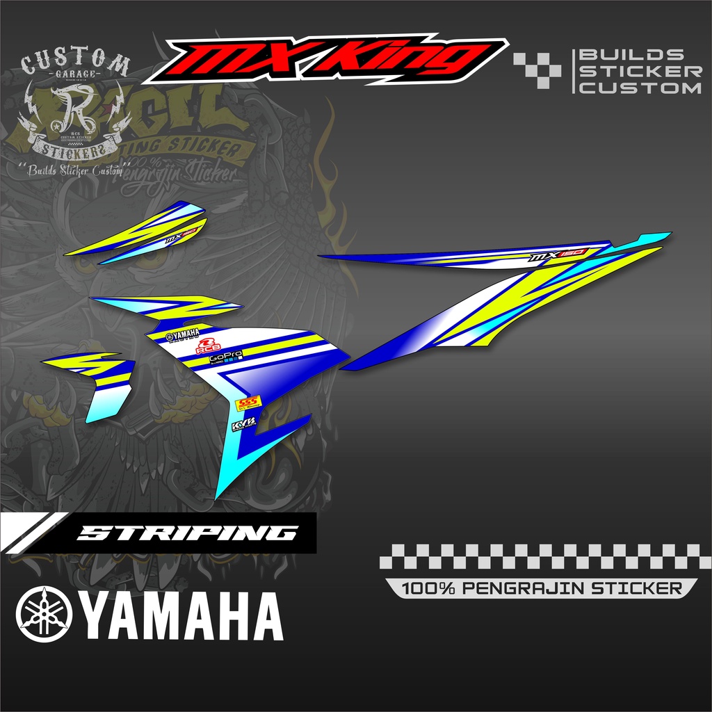 Sticker Striping Variasi Mx King - Striping Motor Mx King