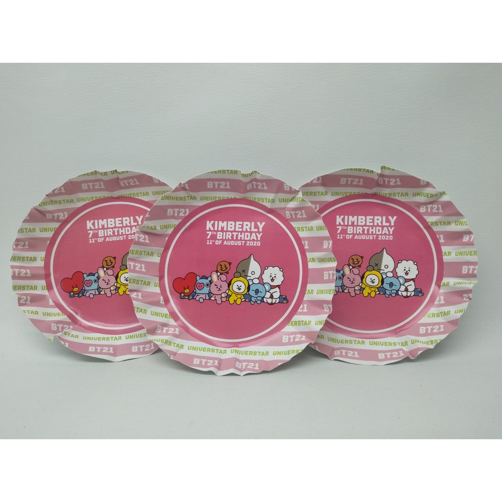 piring kertas BT21 / paper plate BT21 / piring kertas custom BT21 / paper plate custom BT21
