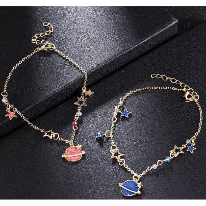 Gelang Rantai Aksesoris Fashion Wanita Mutiara Motif Love Untuk Wanita