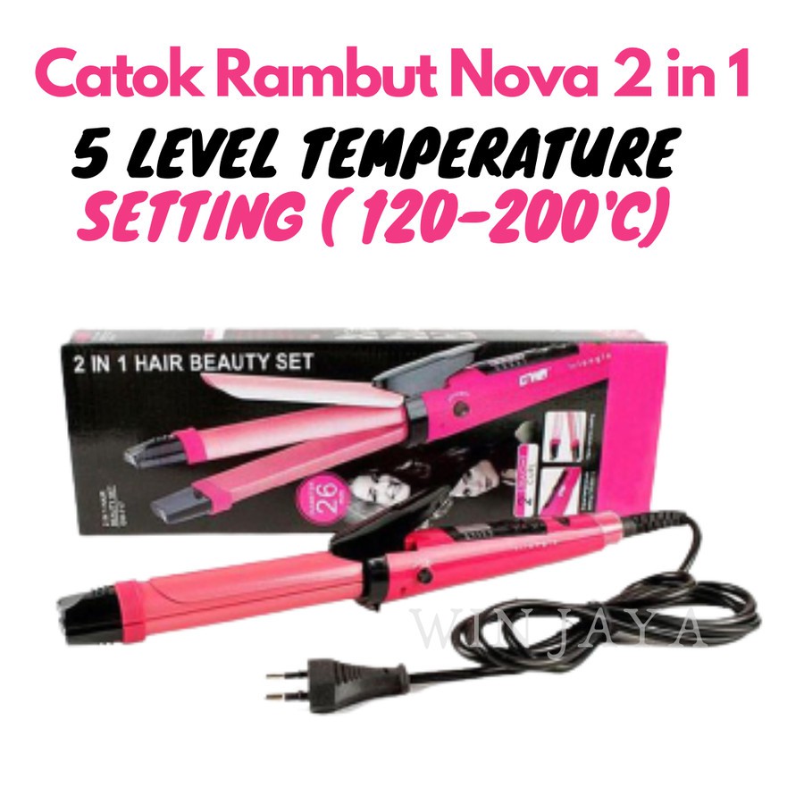 Catokan Nova 2 In 1 Besar/Catok Nova 2in1/Catokan Nova/Catok Curly