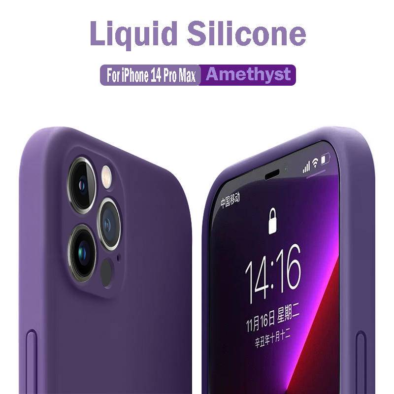 Case Pelindung Lensa Bahan Silikon Untuk iPhone 12 13 14 Pro Max Plus iPhone14 iPhone13