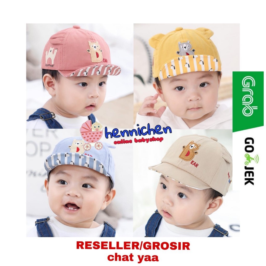 TOPI ANAK TOPI BASEBALL HURUF B BEAR IMPORT FASHION ANAK