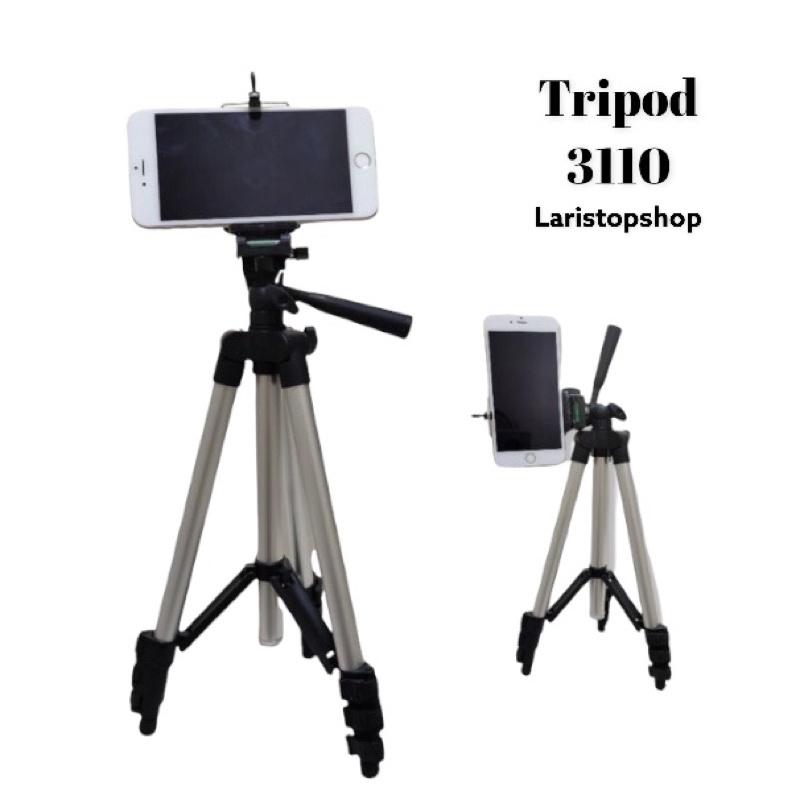 Tripod 3110 Hp dan Kamera Universal Free Holder dan Tas Tripod 1 Meter / Tripod Vertikal horizontal / Tripod 3 in 1 Kamera HP Handphone / Tripod Multifungsi / Tripod Holder Stabilizer