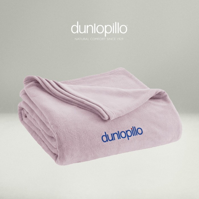 Selimut Dewasa Dunlopillo Thermal Travel Blanket POWDER PINK ( Selimut Hangat Pink )(T8W6) Selimut B