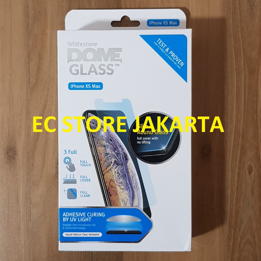 Original WhiteStone Dome Full Adhesive Tempered Glass iPhone XS Max