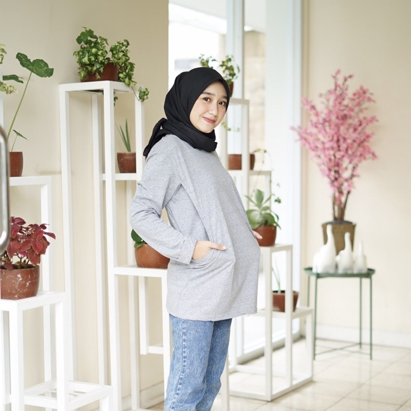 [ BUSUI ] KAOS POLOS BUSUI LENGAN PANJANG FISY HABISIN SETOK