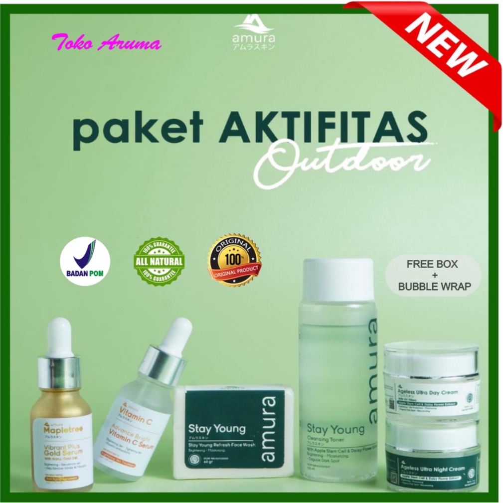 AMURA Serum Expert Serum Gold Kecantikan Skincare Skin care Acne Wajah Flek Hitam BPOM Asli 100% COD