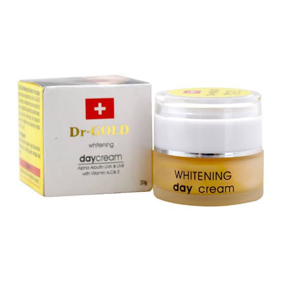 CREAM PENCERAH WAJAH CREAM NIGHT KRIM MALAM DR GOLD WHITENING DAY &amp; NIGHT CREAM ORIGINAL 20GR - CREAM DR GOLD