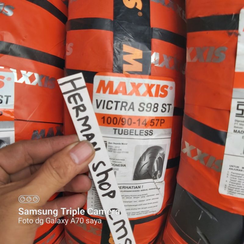 Ban Maxxis 100/90-14 Victra / Ban Maxxis Victra 100/90-14 Tubeless