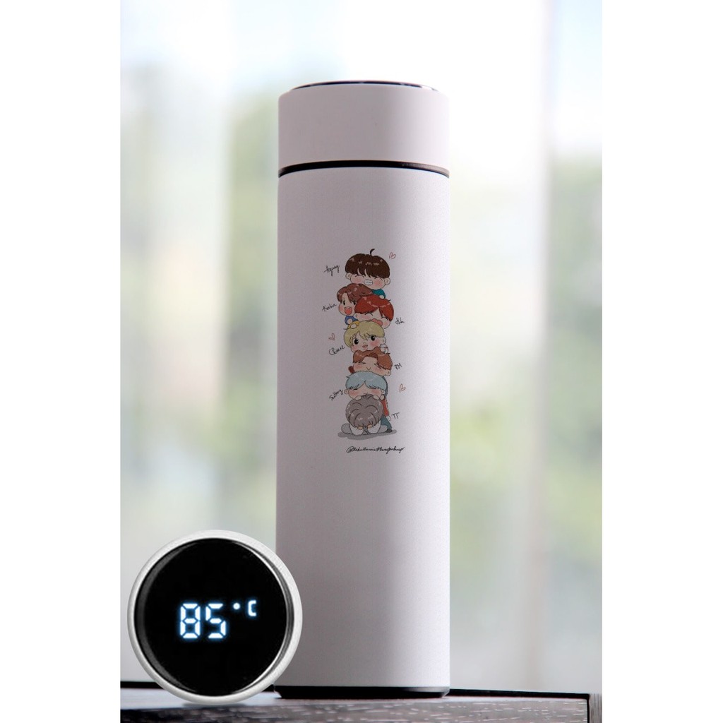 Tumbler Termos Tempat Minum Indikator Suhu Stainless Custom Design
