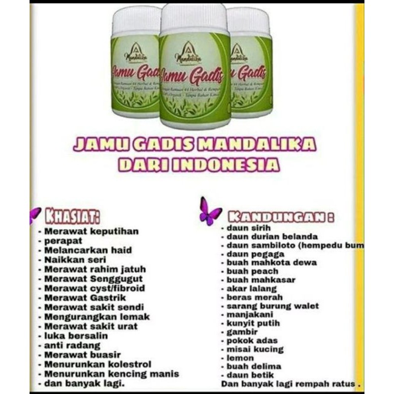 

Jamu gadis mandalika