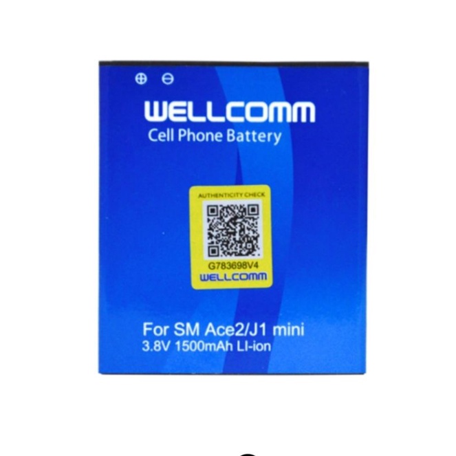 Baterai Wellcome Double IC Sam J1mini Battery Double IC Samsung Ace 4 Wellcomm