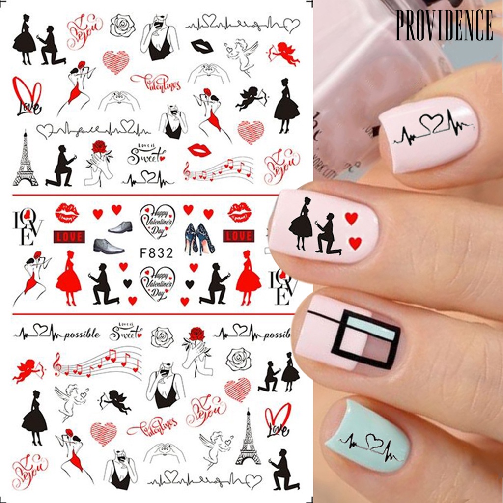 Providence Stiker Kuku 3d Ultra Tipis Motif Macan Untuk Nail Art / Manicure