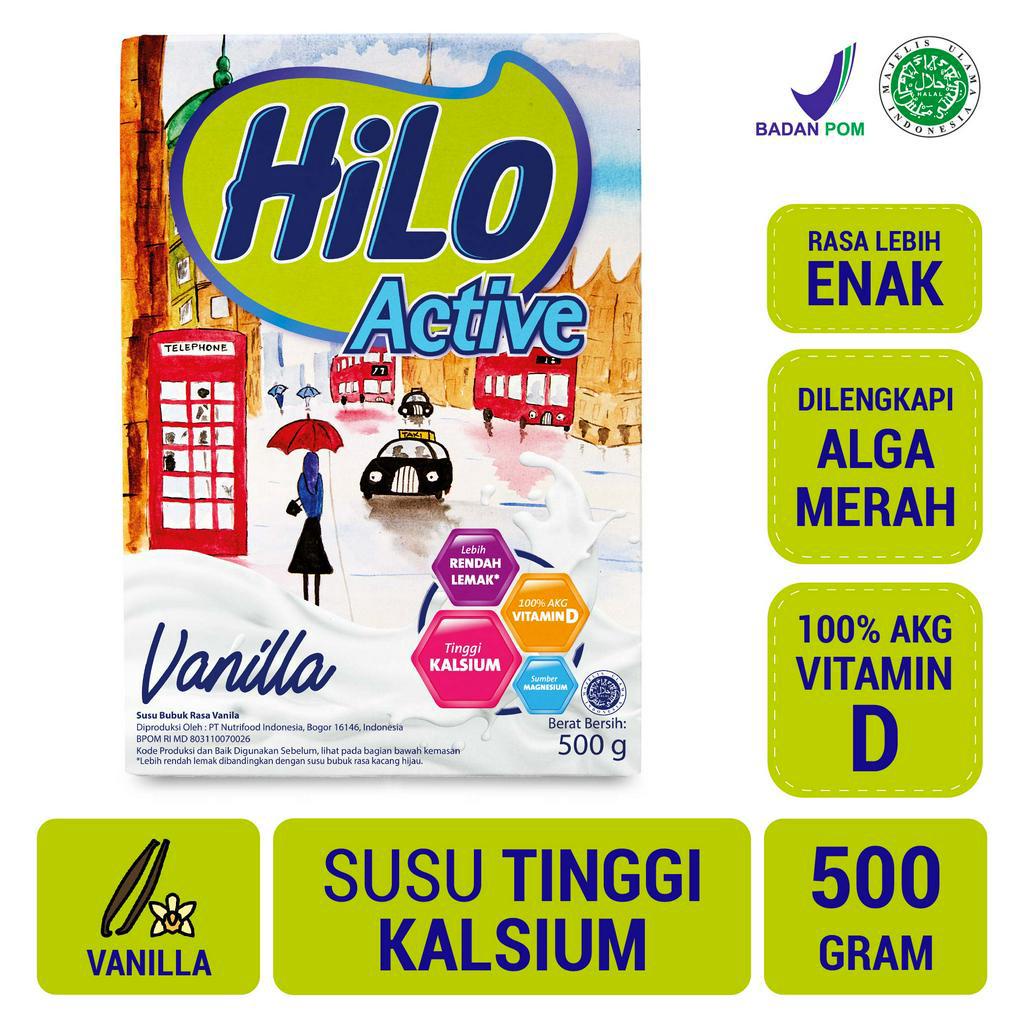 

Hilo Active Vanilla 500 gram - Susu Tinggi Kalsium Rendah Lemak