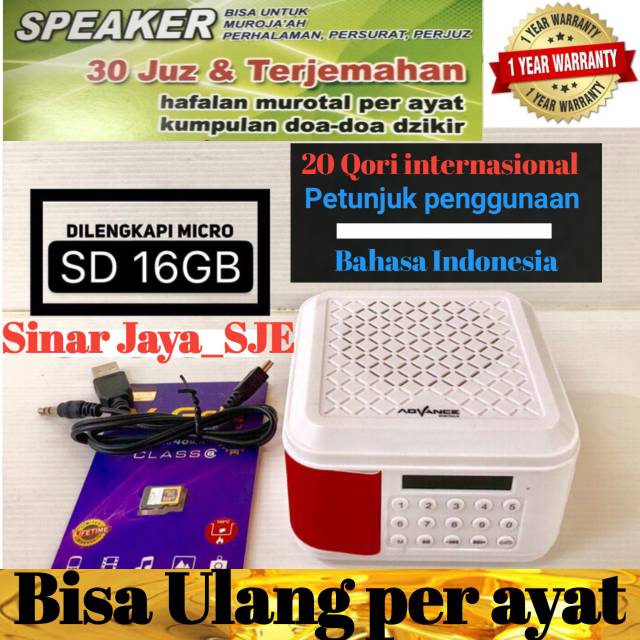 ORIGINAL Speaker Quran Al Quran Speaker USB Mini Quran Speaker Murottal TP 600®