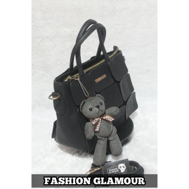 TAS IMPORT HAND BAG+SLING BAG WANITA KOREA ORIGINAL BLACK