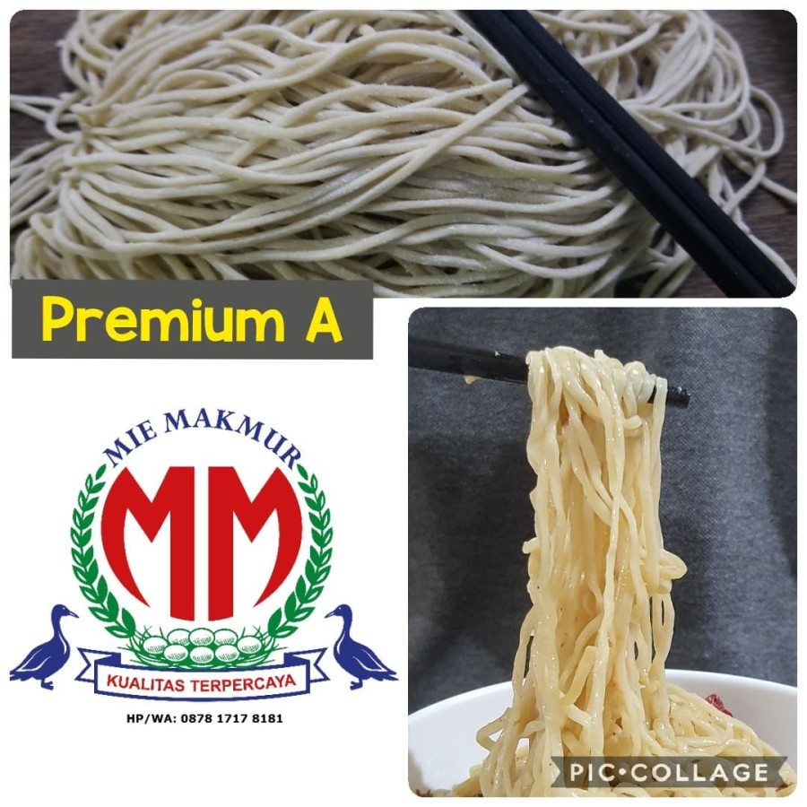 

Mie Premium A, 1 kg Pack Lurus Medium Legit Lembut Kenyal, T O P