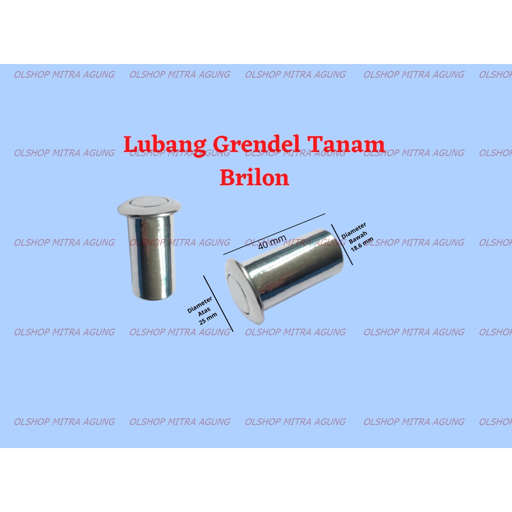 OLS Tutup Lubang Grendel Tanam Brilon Lubang Grendel Tanam Cover Flushbolt MA