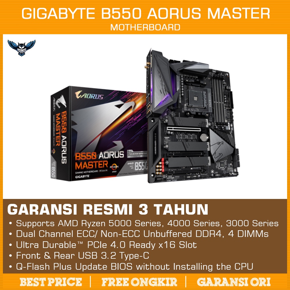 Gigabyte B550 AORUS MASTER | Motherboard AMD B550 AM4 ATX